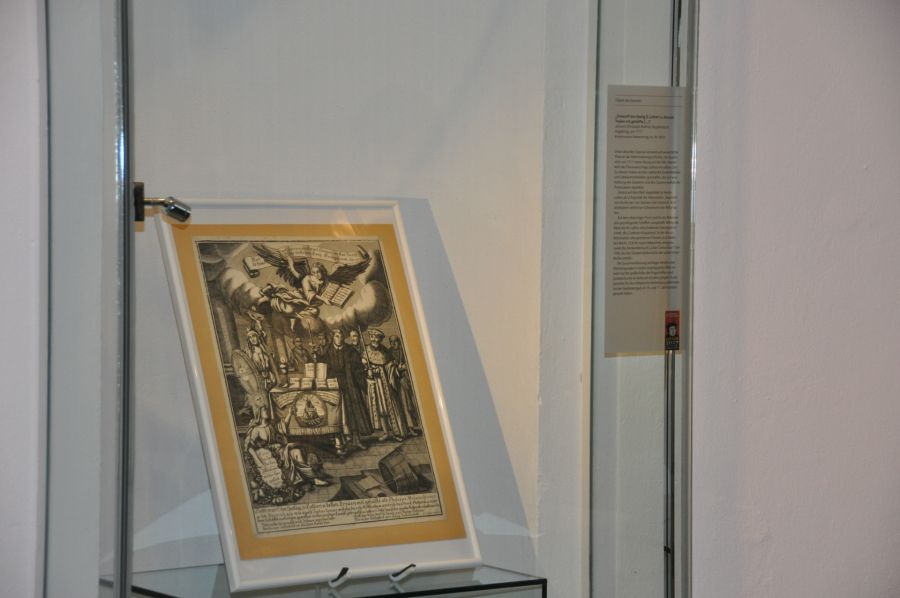 „Objekt des Quartals“ ist ein Kupferstich aus dem Jahre 1717, der auf die wesentlichen Themen der Reformationsgeschichte verweist. Foto: © Kreismuseum Wewelsburg 